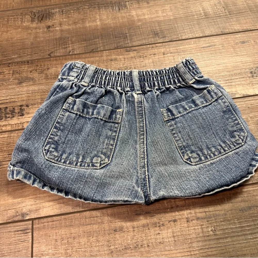 Gap Vintage Shorts 2T Girl Y2K 2000s Blue‎ Denim Jean Shorts